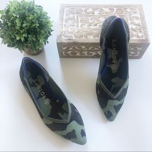 Rothy’s • Green Camo Point Flats